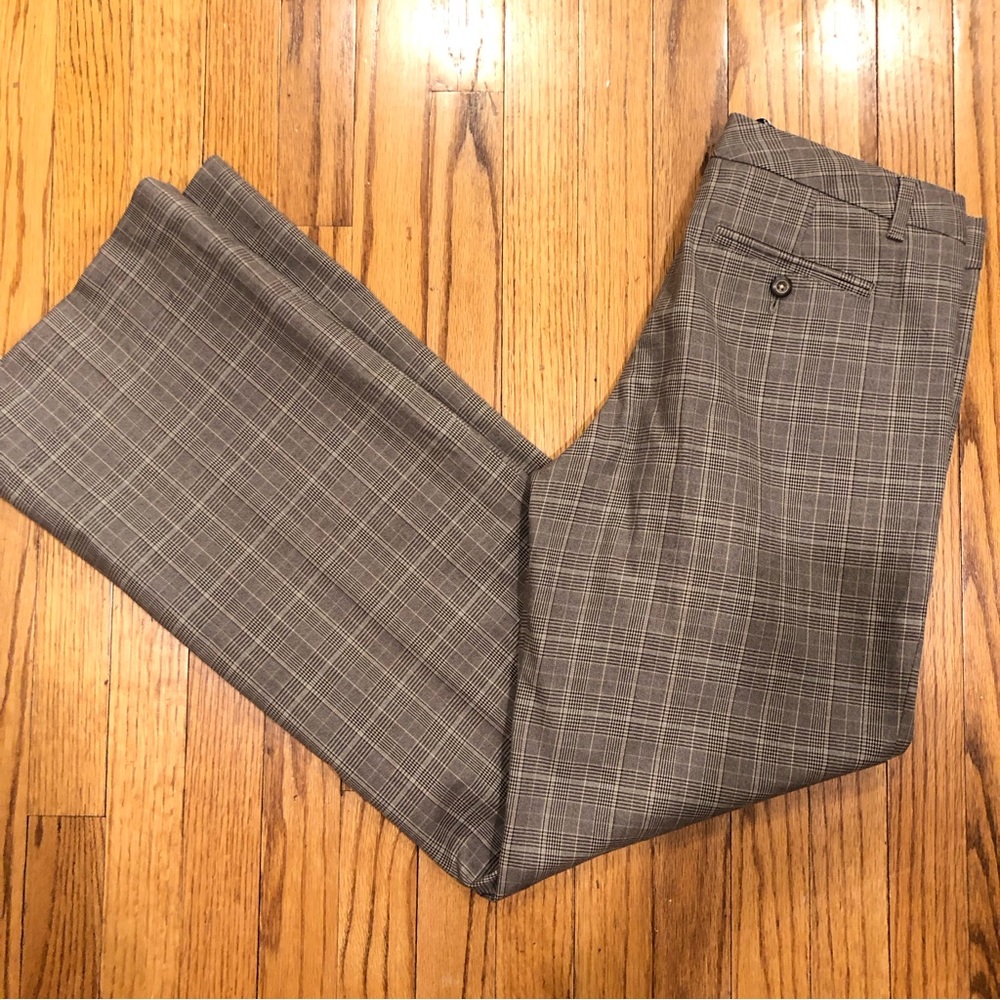 GAP Gray Plaid Trousers